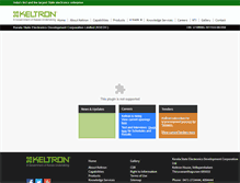 Tablet Screenshot of keltron.in